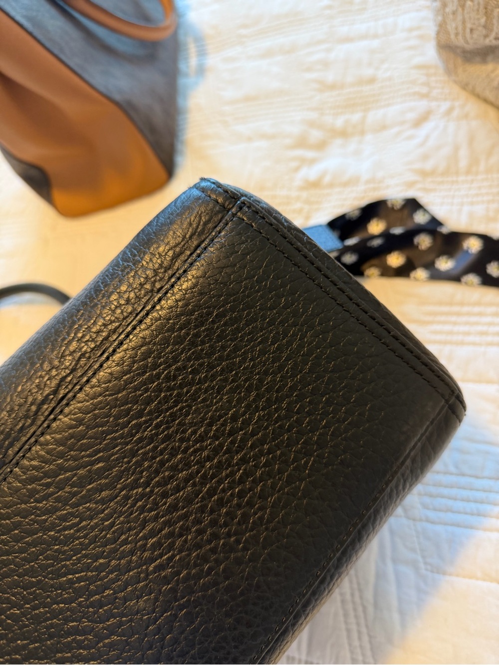 Kate Spade NWOT Bay St Oden Black Pebbled Leather Tote - Picture 10 of 12